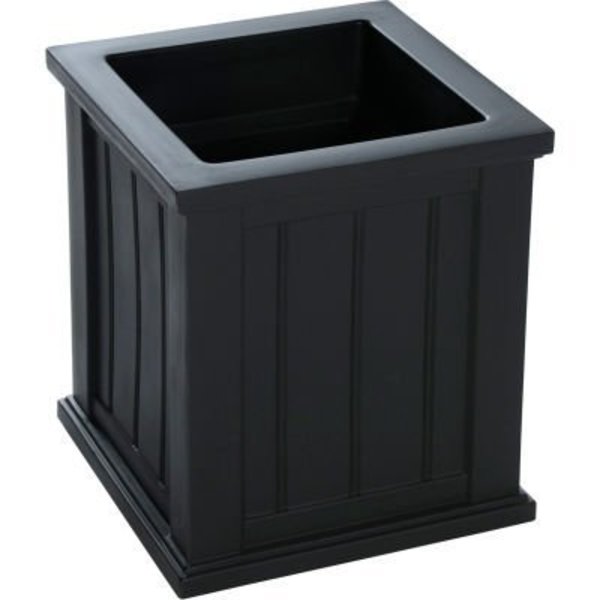 Mayne Mail Post Inc Mayne® Cape Cod 16" x 16" Square Planter, Black 4837-B